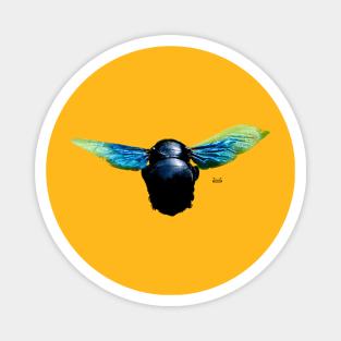 Blue Bee Magnet